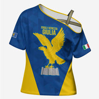 Personalized Italy Friuli-Venezia Giulia Cross Shoulder Shirt Inspiration Flags Style - Wonder Print Shop