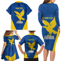 Personalized Italy Friuli-Venezia Giulia Family Matching Long Sleeve Bodycon Dress and Hawaiian Shirt Inspiration Flags Style