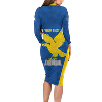 Personalized Italy Friuli-Venezia Giulia Family Matching Long Sleeve Bodycon Dress and Hawaiian Shirt Inspiration Flags Style