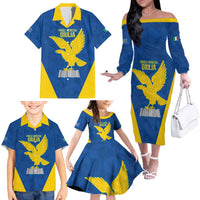 Personalized Italy Friuli-Venezia Giulia Family Matching Off The Shoulder Long Sleeve Dress and Hawaiian Shirt Inspiration Flags Style