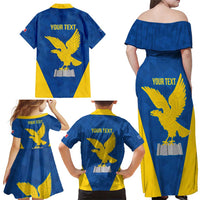 Personalized Italy Friuli-Venezia Giulia Family Matching Off Shoulder Maxi Dress and Hawaiian Shirt Inspiration Flags Style