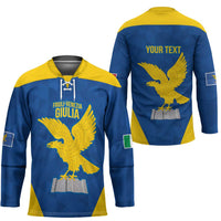 Personalized Italy Friuli-Venezia Giulia Hockey Jersey Inspiration Flags Style - Wonder Print Shop