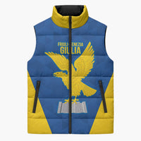 Personalized Italy Friuli-Venezia Giulia Sleeveless Puffer Jacket Inspiration Flags Style - Wonder Print Shop