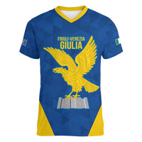 Personalized Italy Friuli-Venezia Giulia Women V-Neck T-Shirt Inspiration Flags Style