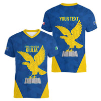 Personalized Italy Friuli-Venezia Giulia Women V-Neck T-Shirt Inspiration Flags Style