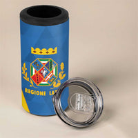 Personalized Italy Lazio 4 in 1 Can Cooler Tumbler Inspiration Flags Style