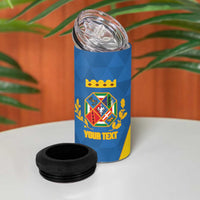 Personalized Italy Lazio 4 in 1 Can Cooler Tumbler Inspiration Flags Style