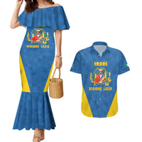 Personalized Italy Lazio Couples Matching Mermaid Dress and Hawaiian Shirt Inspiration Flags Style