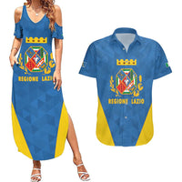 Personalized Italy Lazio Couples Matching Summer Maxi Dress and Hawaiian Shirt Inspiration Flags Style