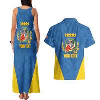 Personalized Italy Lazio Couples Matching Tank Maxi Dress and Hawaiian Shirt Inspiration Flags Style