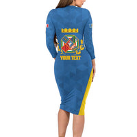 Personalized Italy Lazio Family Matching Long Sleeve Bodycon Dress and Hawaiian Shirt Inspiration Flags Style
