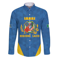 Personalized Italy Lazio Family Matching Off The Shoulder Long Sleeve Dress and Hawaiian Shirt Inspiration Flags Style