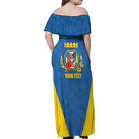 Personalized Italy Lazio Family Matching Off Shoulder Maxi Dress and Hawaiian Shirt Inspiration Flags Style