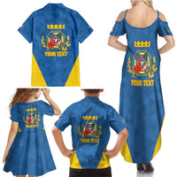 Personalized Italy Lazio Family Matching Summer Maxi Dress and Hawaiian Shirt Inspiration Flags Style
