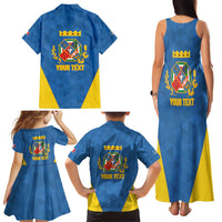Personalized Italy Lazio Family Matching Tank Maxi Dress and Hawaiian Shirt Inspiration Flags Style