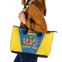 Personalized Italy Lazio Leather Tote Bag Inspiration Flags Style