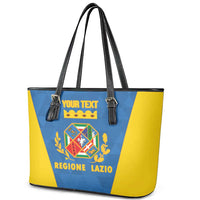 Personalized Italy Lazio Leather Tote Bag Inspiration Flags Style