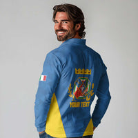 Personalized Italy Lazio Long Sleeve Polo Shirt Inspiration Flags Style