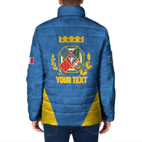 Personalized Italy Lazio Padded Jacket Inspiration Flags Style - Wonder Print Shop