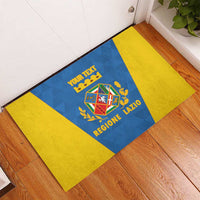 Personalized Italy Lazio Rubber Doormat Inspiration Flags Style
