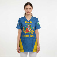 Personalized Italy Lazio Scrub Top Inspiration Flags Style - Wonder Print Shop