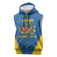 Personalized Italy Lazio Sleeveless Zip Hoodie Inspiration Flags Style - Wonder Print Shop