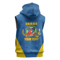 Personalized Italy Lazio Sleeveless Zip Hoodie Inspiration Flags Style - Wonder Print Shop
