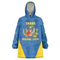 Personalized Italy Lazio Wearable Blanket Hoodie Inspiration Flags Style
