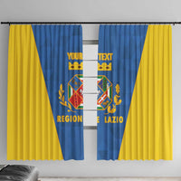 Personalized Italy Lazio Window Curtain Inspiration Flags Style
