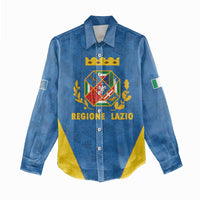 Personalized Italy Lazio Women Casual Shirt Inspiration Flags Style