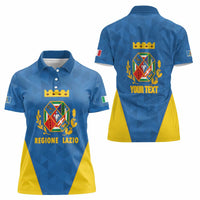 Personalized Italy Lazio Women Polo Shirt Inspiration Flags Style
