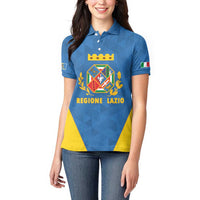 Personalized Italy Lazio Women Polo Shirt Inspiration Flags Style