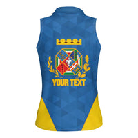 Personalized Italy Lazio Women Sleeveless Polo Shirt Inspiration Flags Style