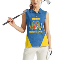 Personalized Italy Lazio Women Sleeveless Polo Shirt Inspiration Flags Style