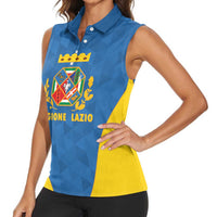 Personalized Italy Lazio Women Sleeveless Polo Shirt Inspiration Flags Style