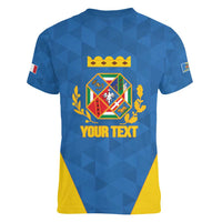 Personalized Italy Lazio Women V-Neck T-Shirt Inspiration Flags Style