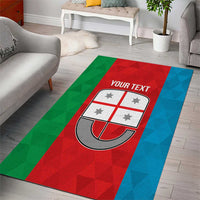 Personalized Italy Liguria Area Rug Inspiration Flags Style