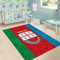 Personalized Italy Liguria Area Rug Inspiration Flags Style