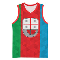 Personalized Italy Liguria Basketball Jersey Inspiration Flags Style - Wonder Print Shop
