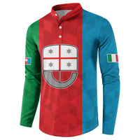 Personalized Italy Liguria Button Sweatshirt Inspiration Flags Style