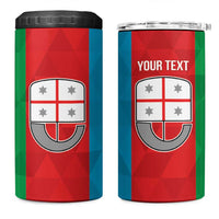 Personalized Italy Liguria 4 in 1 Can Cooler Tumbler Inspiration Flags Style