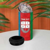 Personalized Italy Liguria 4 in 1 Can Cooler Tumbler Inspiration Flags Style