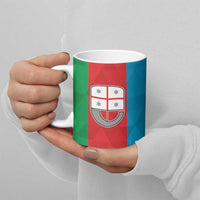 Personalized Italy Liguria Ceramic Mug Inspiration Flags Style - Wonder Print Shop