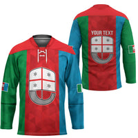 Personalized Italy Liguria Hockey Jersey Inspiration Flags Style - Wonder Print Shop