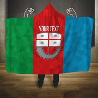 Personalized Italy Liguria Hooded Blanket Inspiration Flags Style