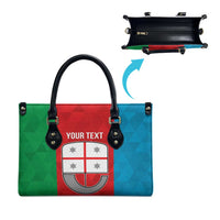 Personalized Italy Liguria Leather Bag Inspiration Flags Style - Wonder Print Shop