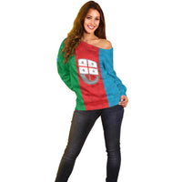 Personalized Italy Liguria Off Shoulder Sweater Inspiration Flags Style