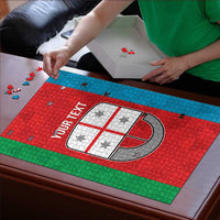 Personalized Italy Liguria Puzzle Inspiration Flags Style - Wonder Print Shop