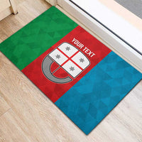 Personalized Italy Liguria Rubber Doormat Inspiration Flags Style