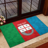 Personalized Italy Liguria Rubber Doormat Inspiration Flags Style